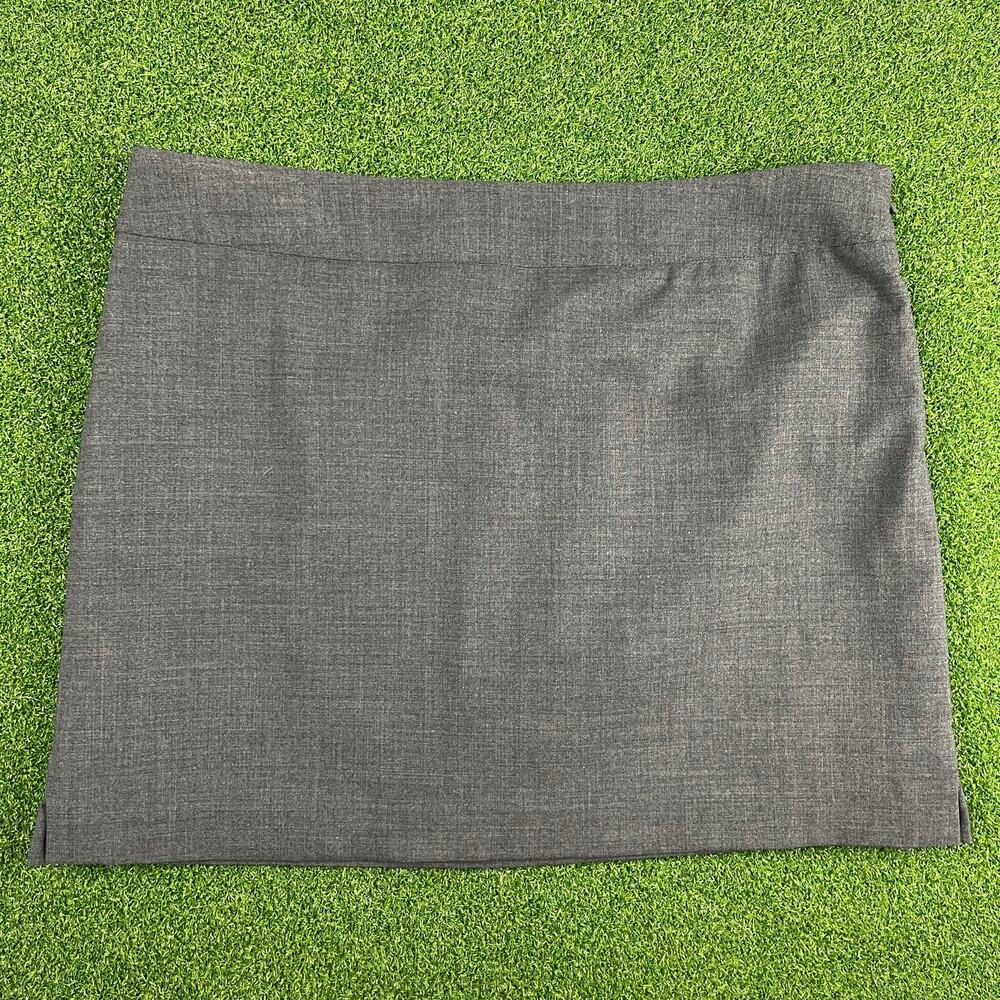 Vintage 90s Y2K Express Gray Low Rise Wool Blend Mini Skirt Sz 8